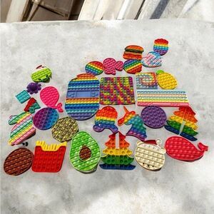 Lot of 35 Pop It Fidget Toy Set
